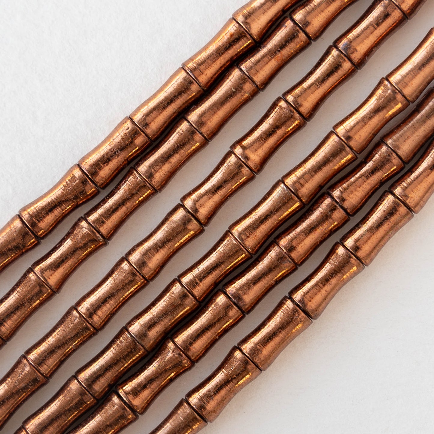 Copper Plated Brass Curved Tubes - 8mm - 20