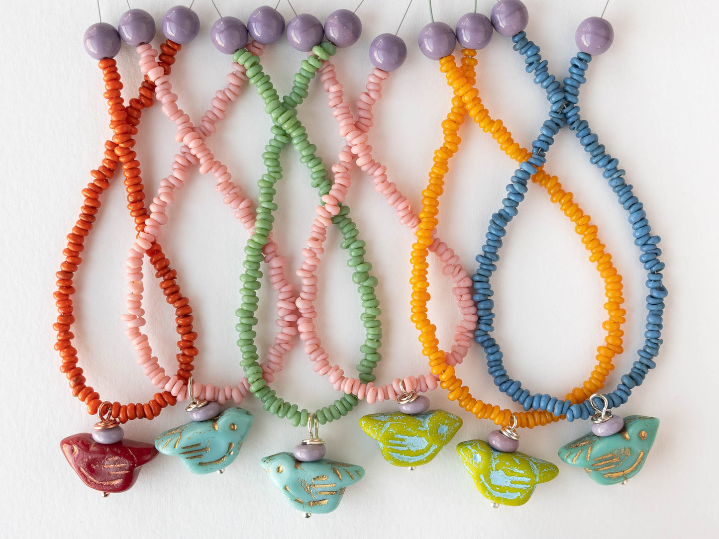Colorful Bird Necklace - Choose Your favorite!