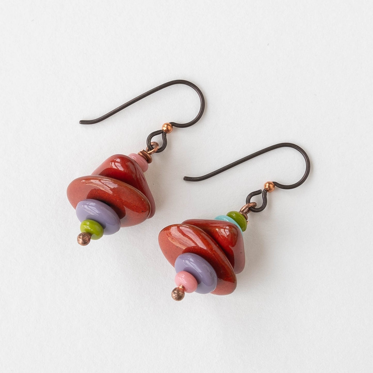 Beaded Dangle Earrings | Mykonos Ceramic