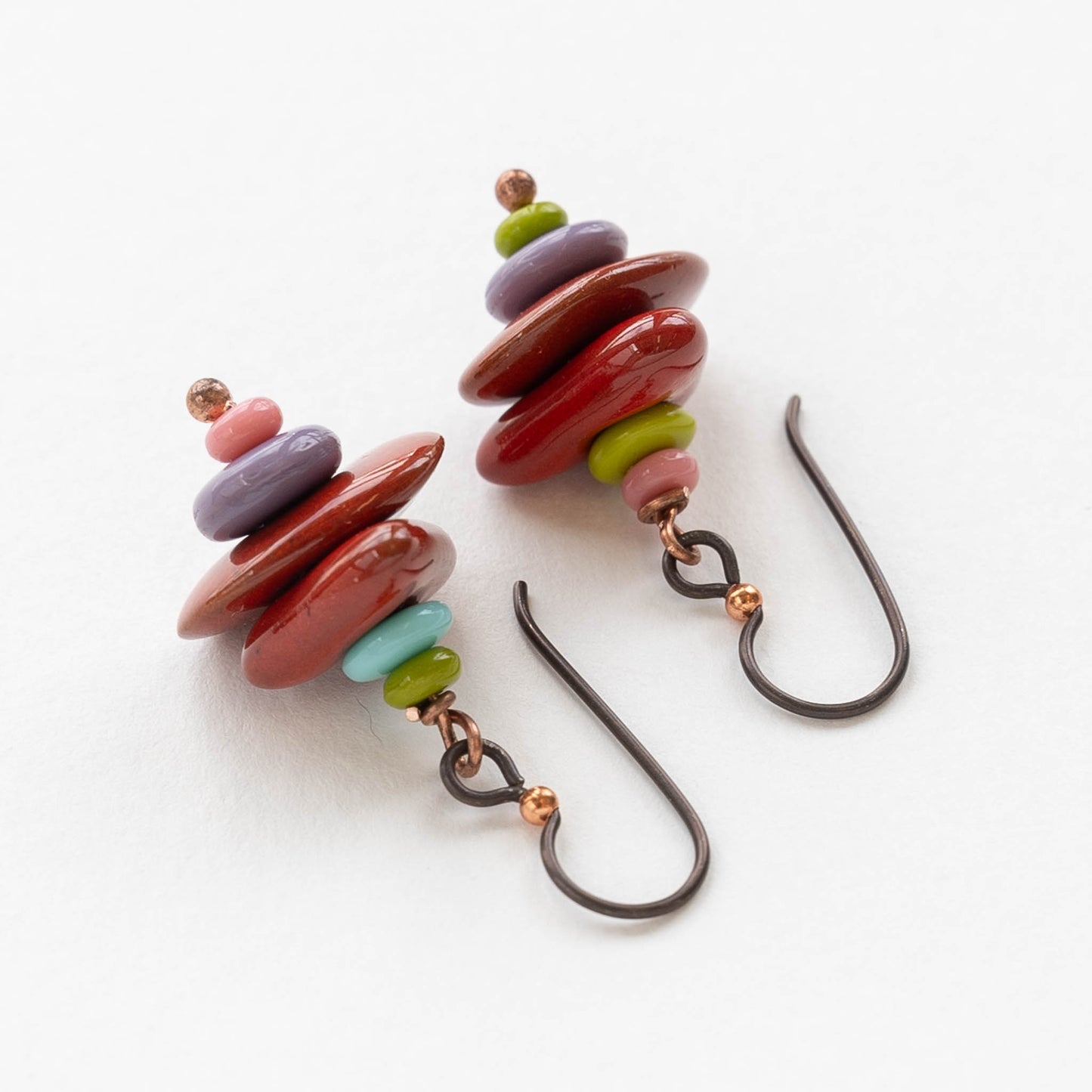 Beaded Dangle Earrings | Mykonos Ceramic