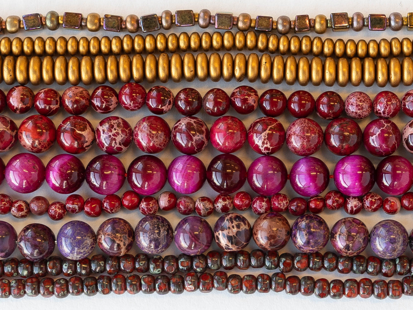 8x10mm Mykonos Metal Heart Beads - Antiqued Gold - 10 beads