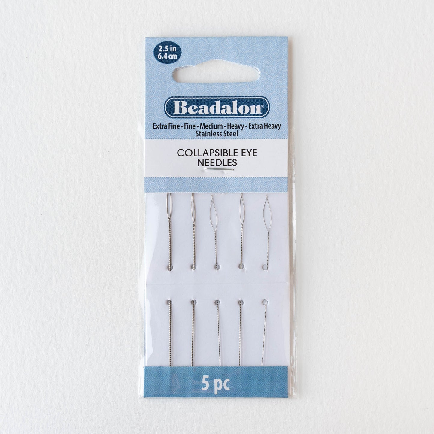 Collapsible Eye Needles - Mixed Sizes - Fine to Heavy - 5 needles