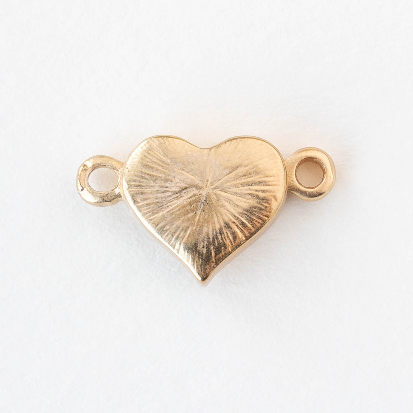 Magnetic Heart Clasp - Matte Gold - 1 clasp