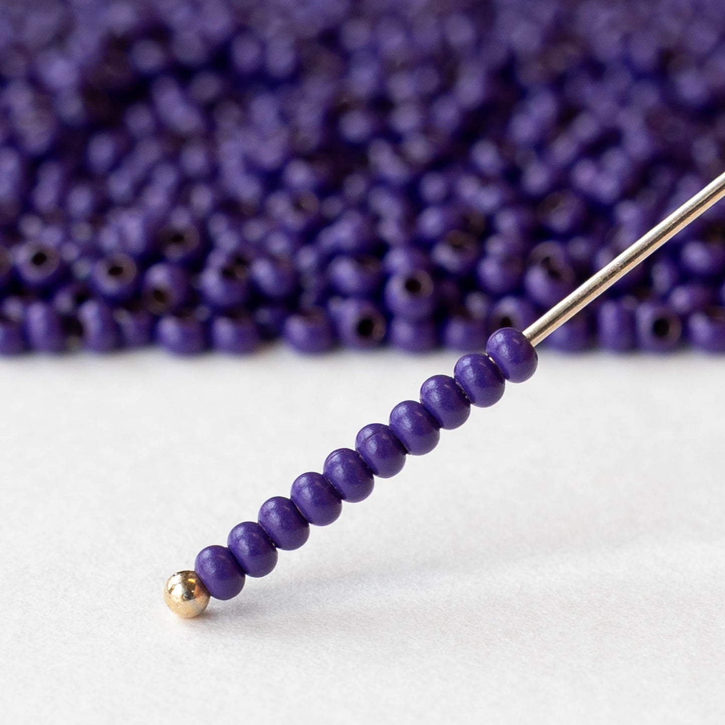 11/0 Metal Seed Beads - Purple ~200 beads
