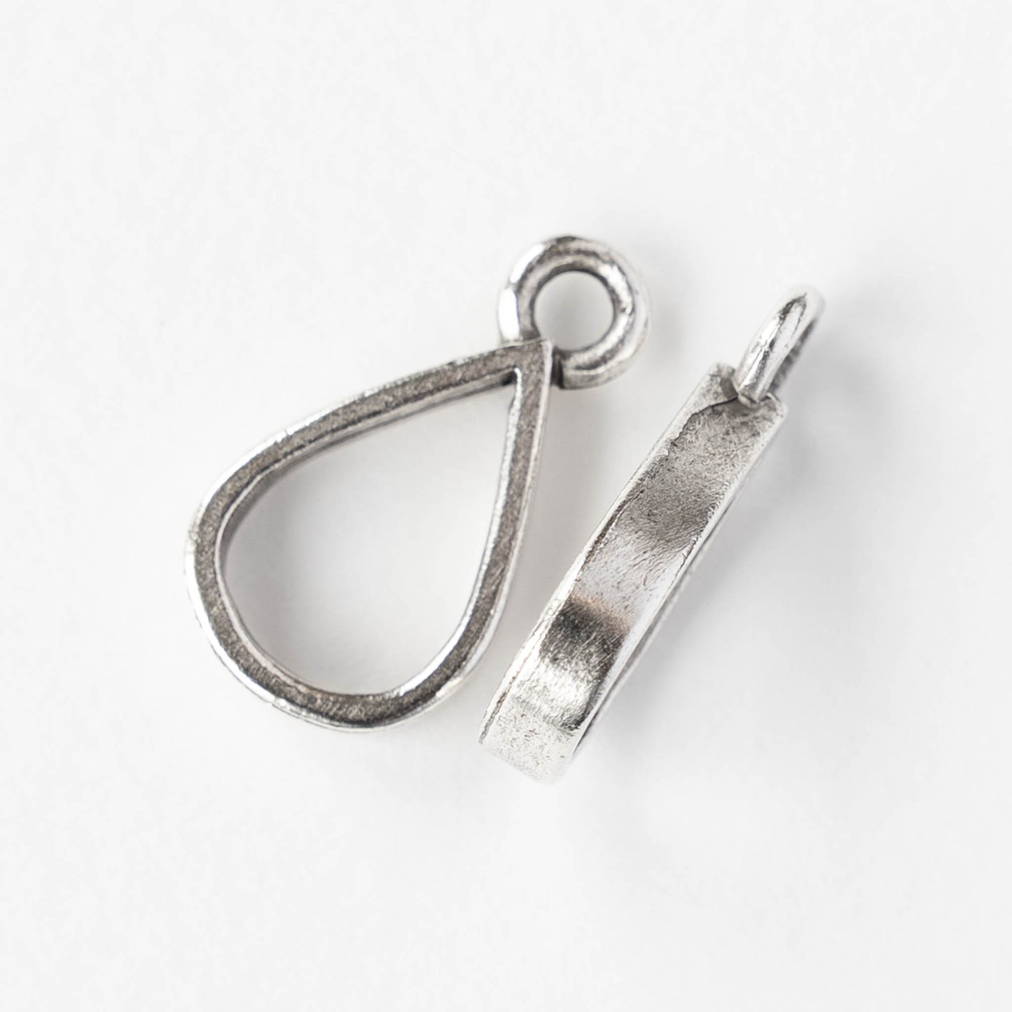 21x12mm Open Drop Pendant - Silver Plated - 1, 2 or 6 pieces