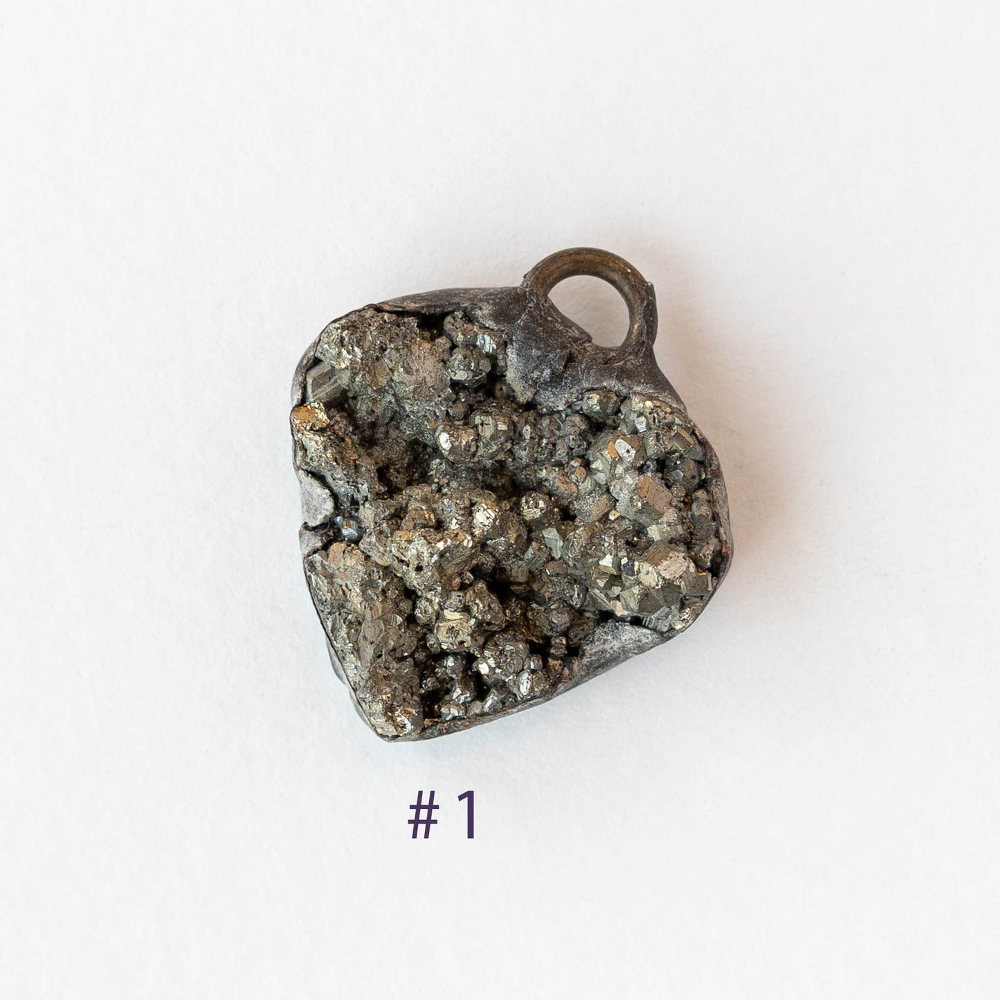Pyrite Heart Pendants
