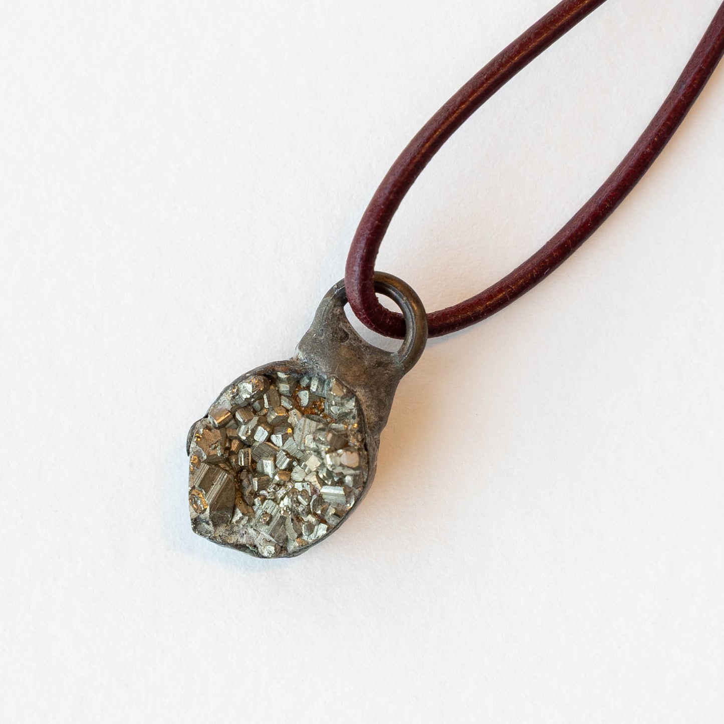 Soldered Pyrite Pendant - 1 piece