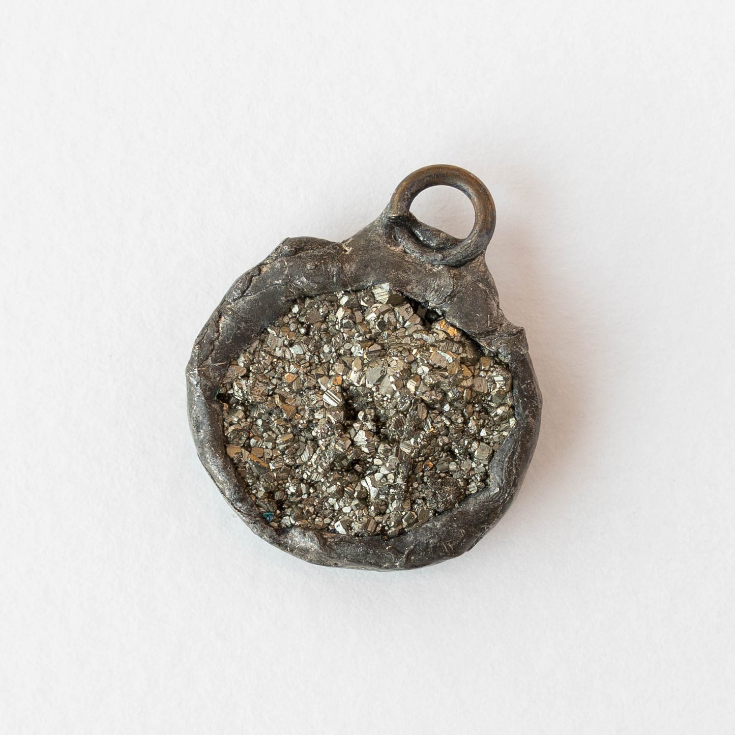 Pyrite Round Pendants