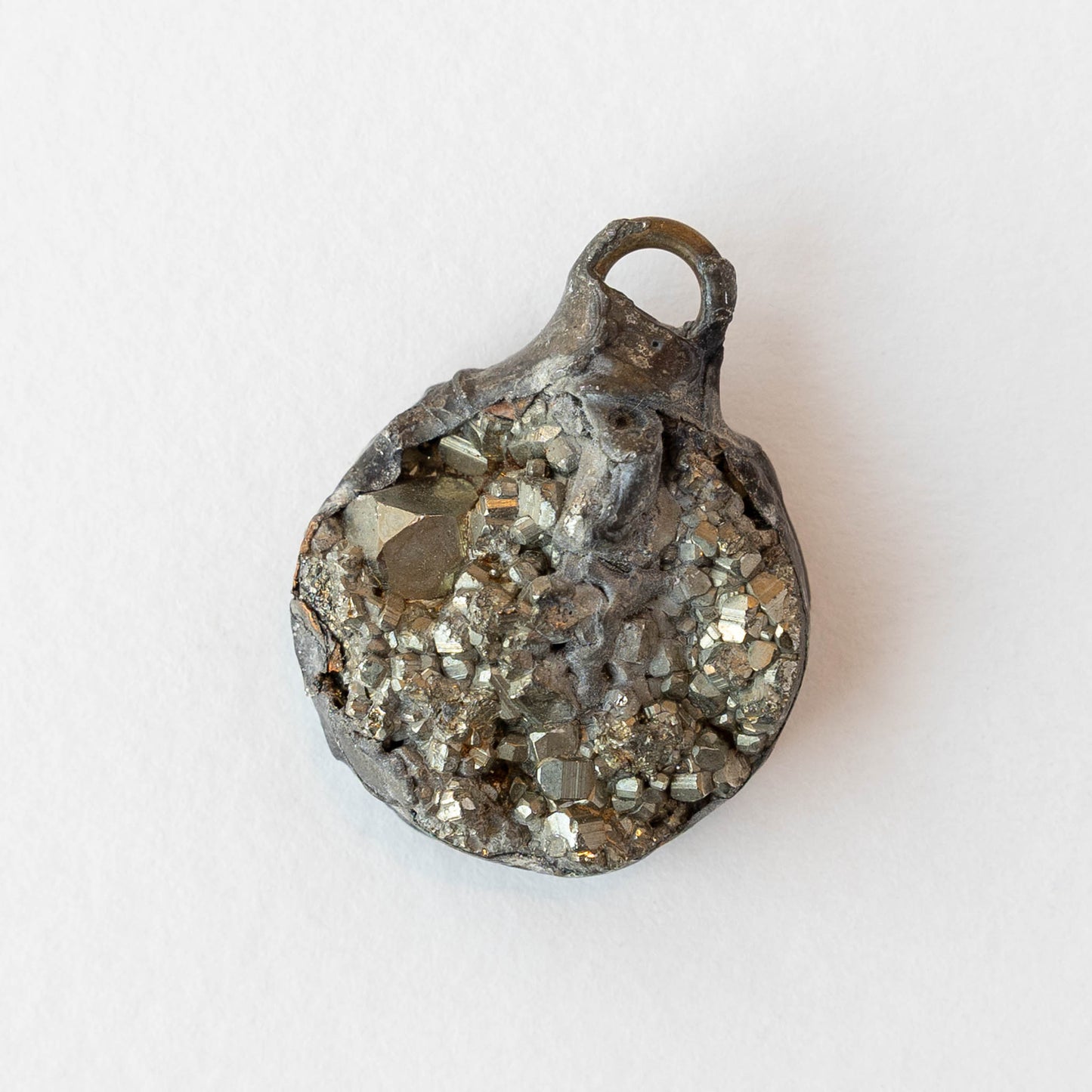 Pyrite Round Pendants