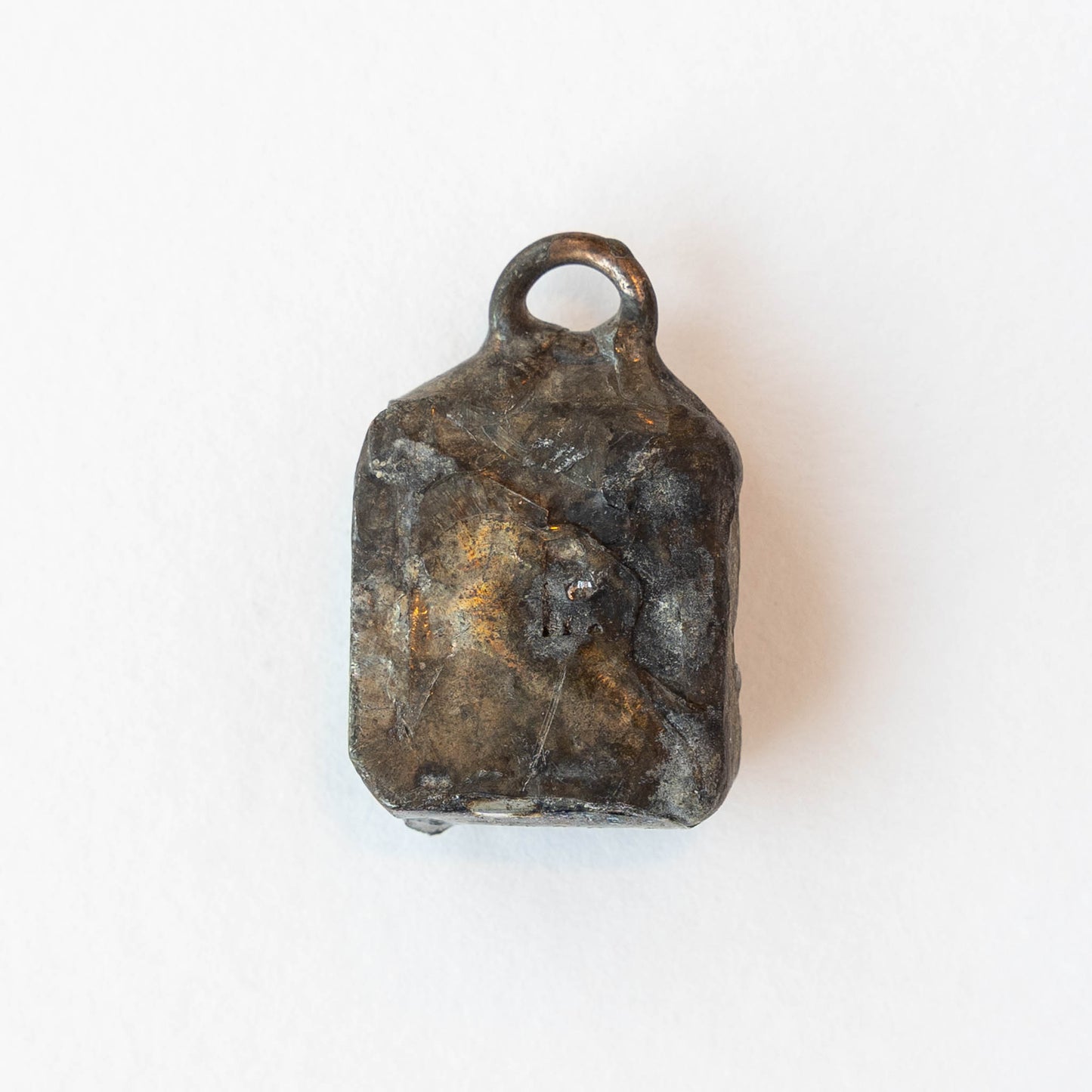 Soldered Pyrite Square Pendant - 1 piece