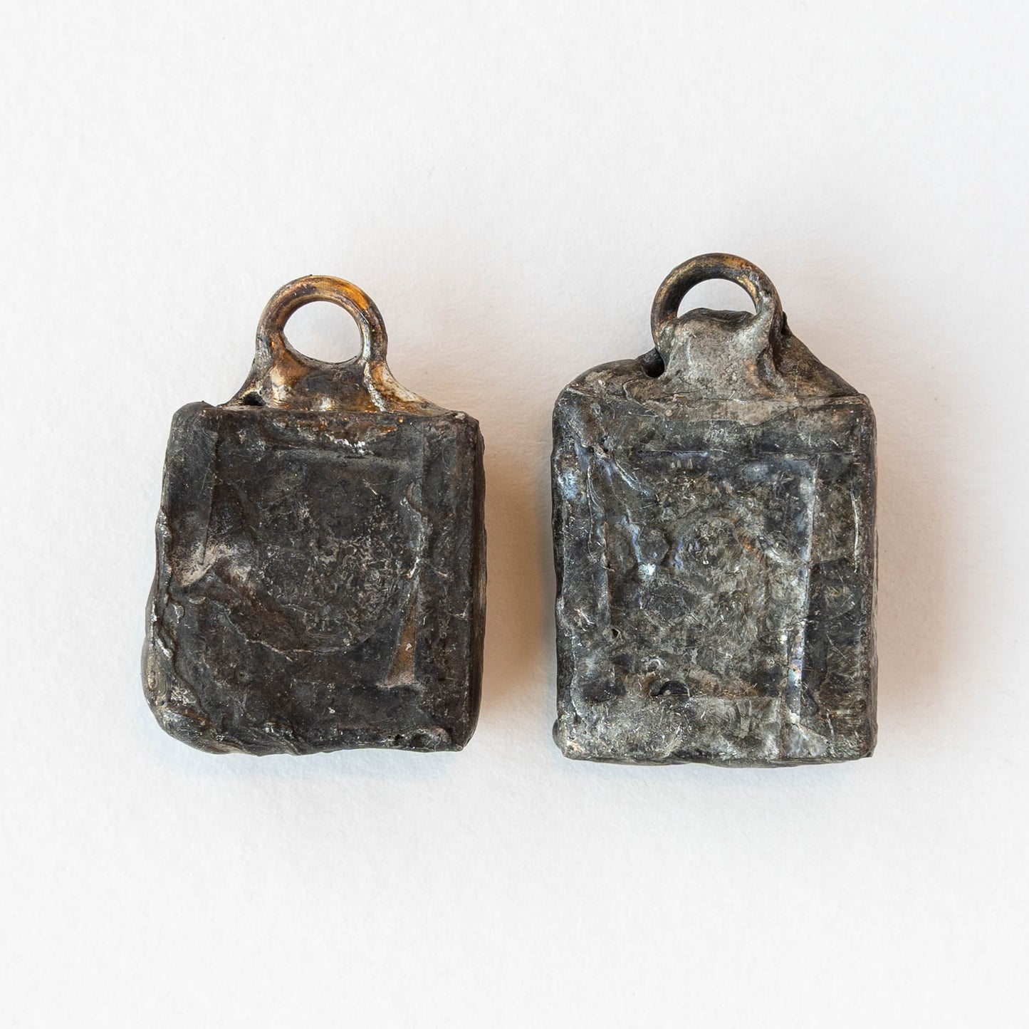 Pyrite Square Pendants