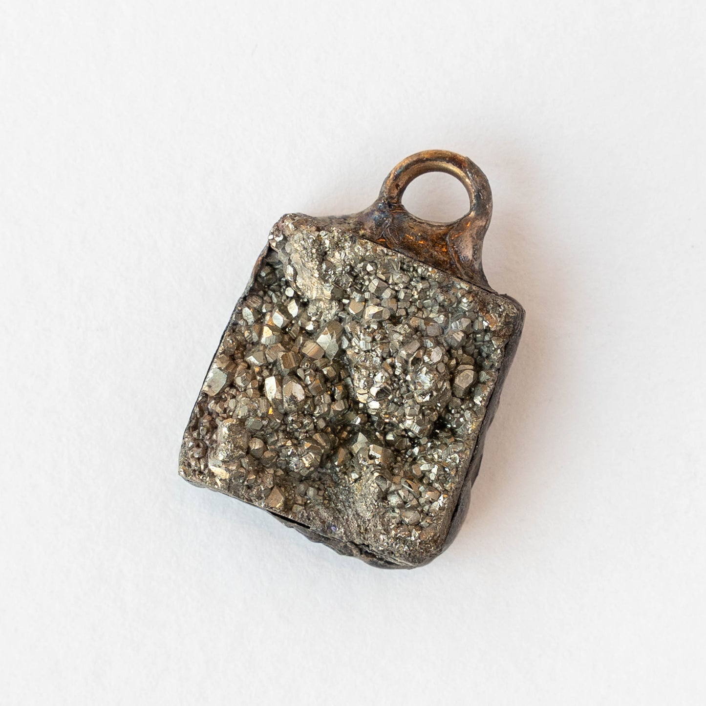 Pyrite Square Pendants