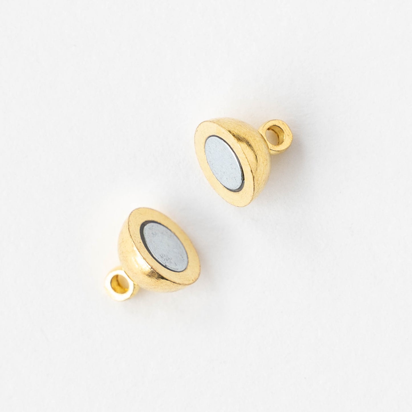 Round Magnetic Clasp - Gold - 1 clasp