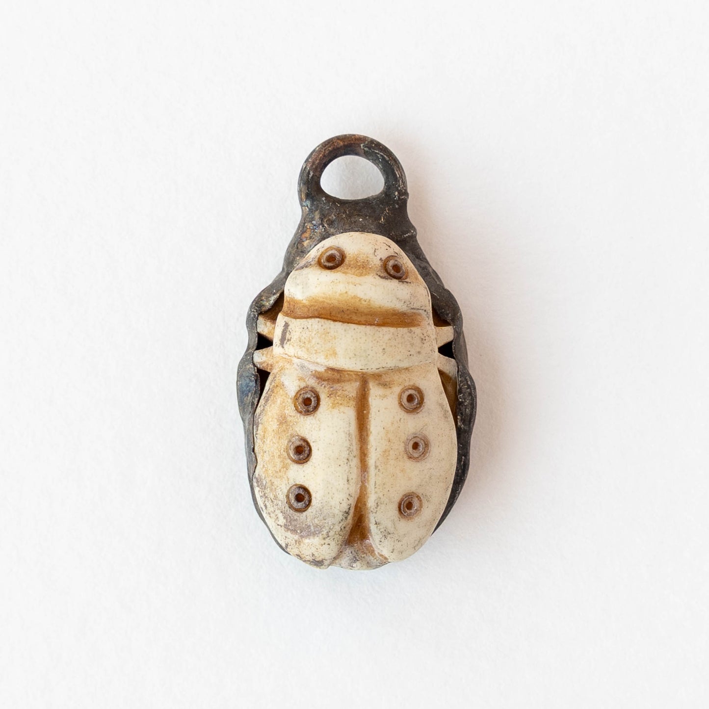 Scarab Pendant - Ivory - 1 piece