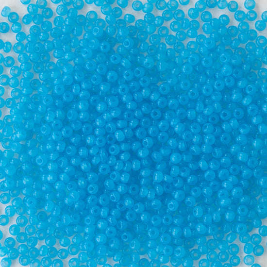 11/0 Seed Beads - Sol Gel Aqua Opal- 24 grams