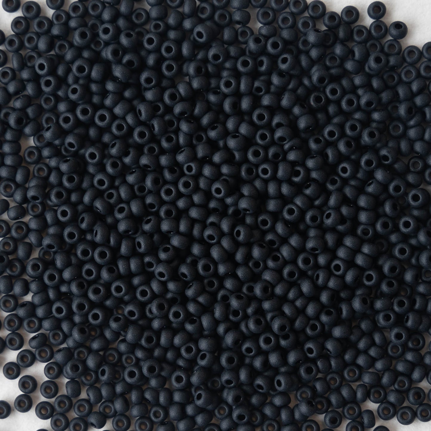 Load image into Gallery viewer, 11/0 Seed Beads - Opaque Jet Black Matte - 24 gram Tube
