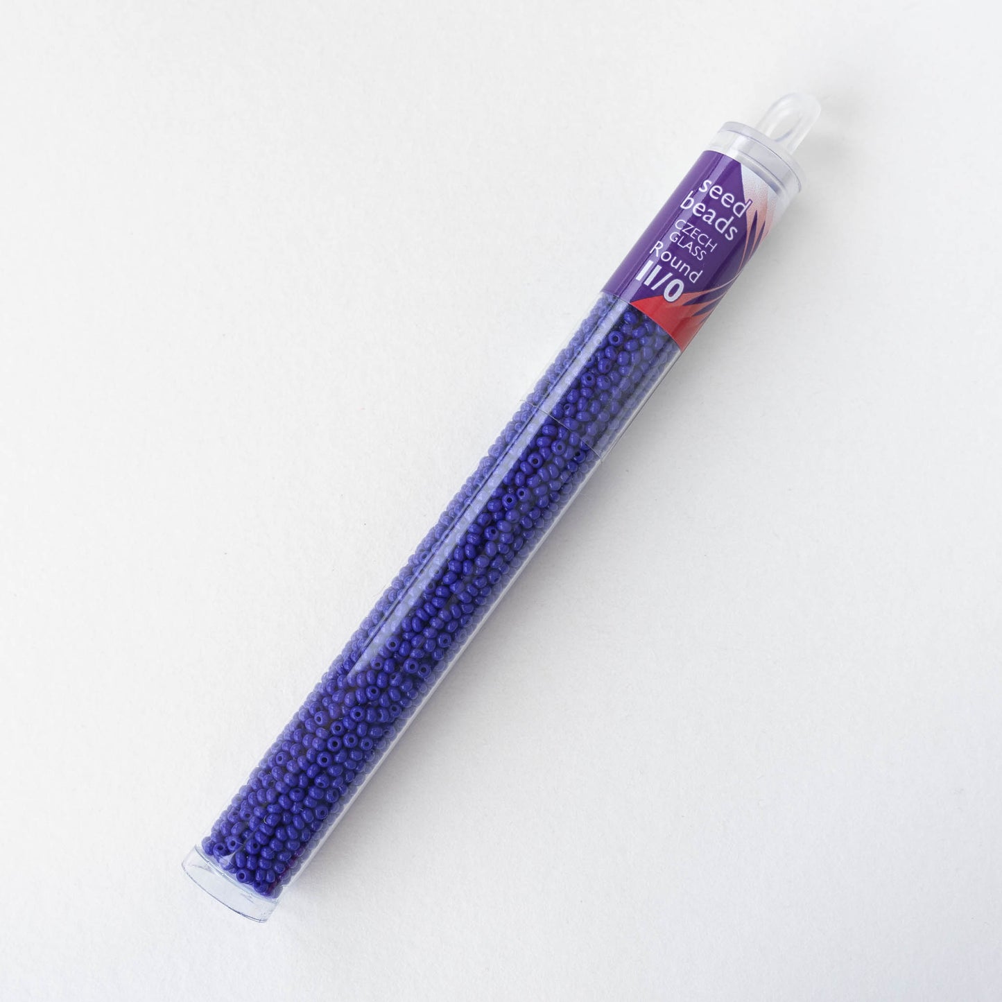 11/0 Seed Beads - Opaque Cobalt Blue - 24 gram Tube