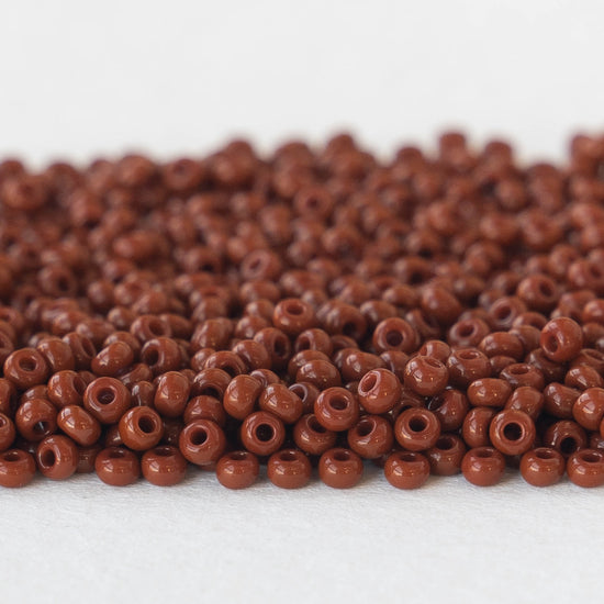 Load image into Gallery viewer, 11/0 Seed Beads - Opaque Brown - 24 grams
