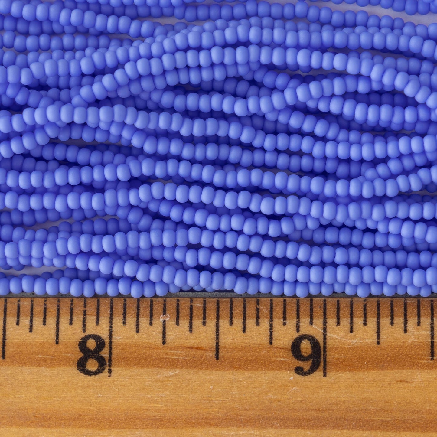 Load image into Gallery viewer, 11/0 Seed Beads - Periwinkle Blue Matte - 6 strands
