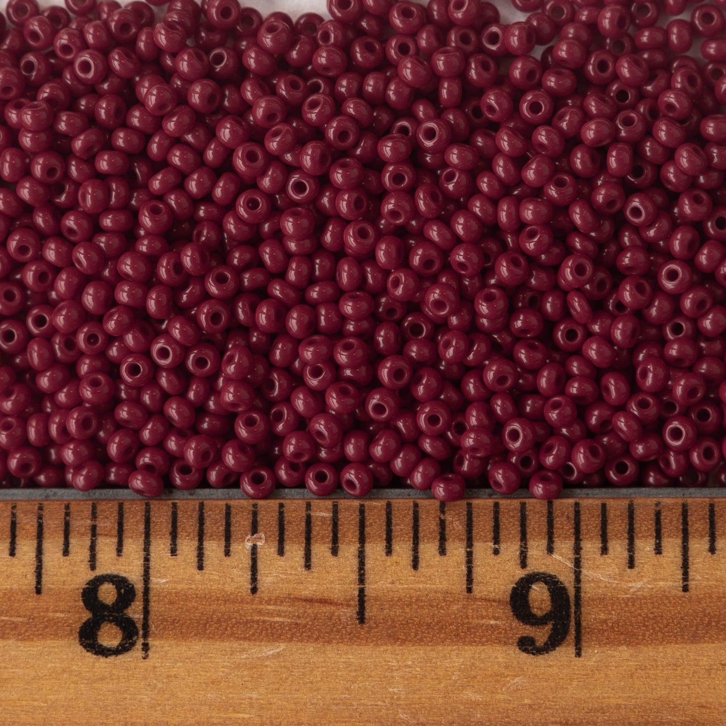 11/0 Seed Beads - Opaque Dark Red - 24 gram Tube