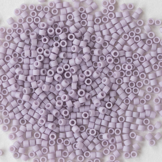 Load image into Gallery viewer, 11/0 Delica Seed Beads - Opaque Lavender Matte - 2 Inch Tube
