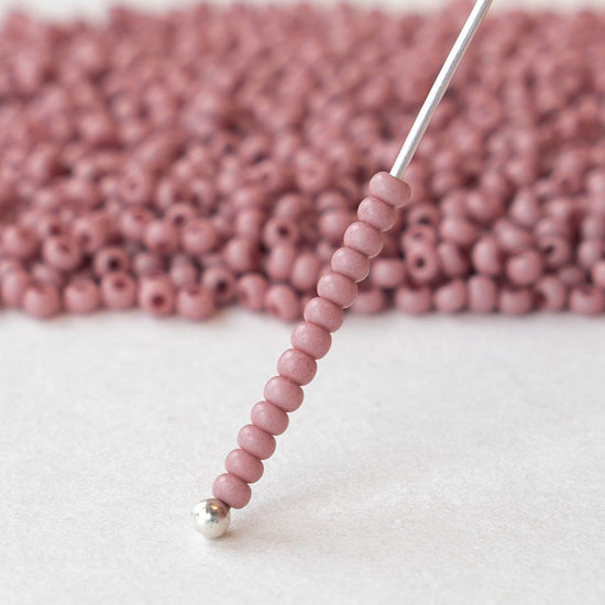 11/0 Seed Beads - Opaque Pink - 24 grams