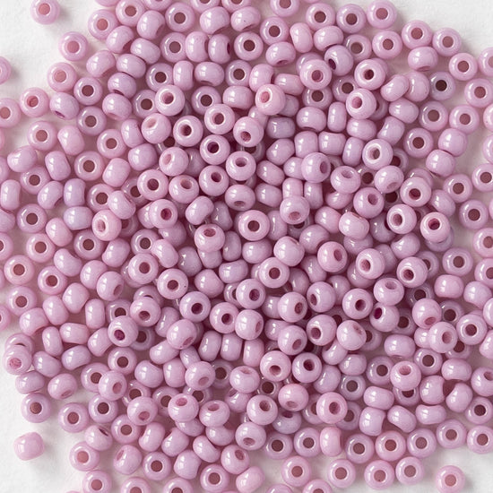 11/0 Glass Seed Beads - Opaque Lila - 10 grams