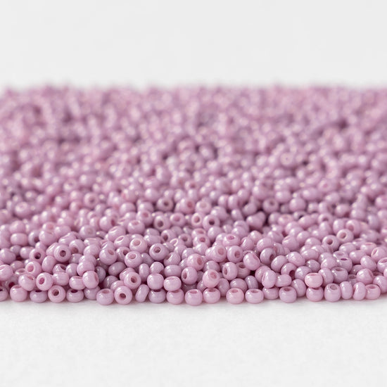 11/0 Glass Seed Beads - Opaque Lila - 10 grams