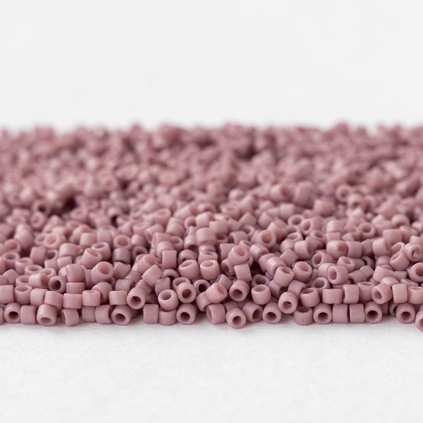 11/0 Delica Seed Beads - Opaque Mauve Pink Matte - 10 grams