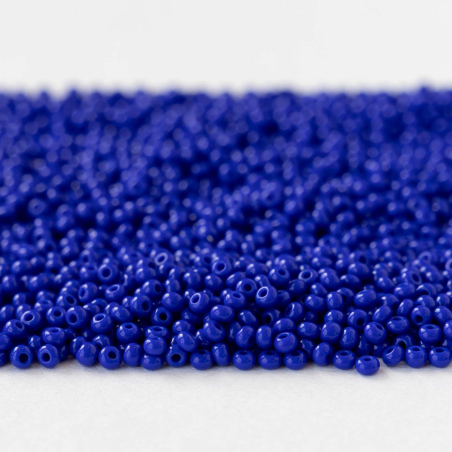 11/0 Glass Seed Beads - Opaque Cobalt Blue - 25 grams