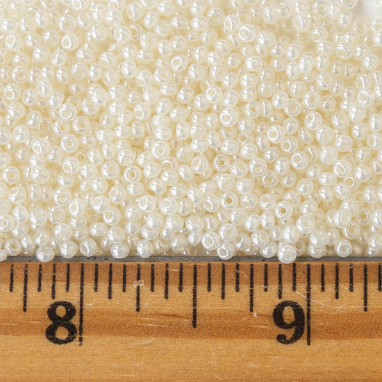 11/0 Seed Beads - Pearl Ceylon - 24 gram Tube