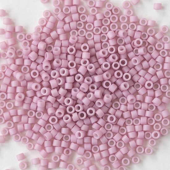 11/0 Delica Seed Beads - Pink Matte - 2 Inch Tube