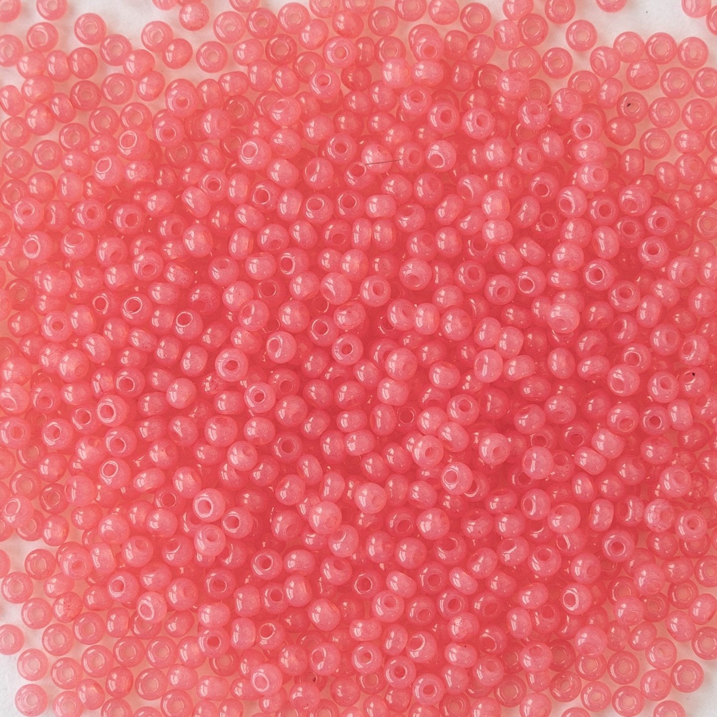 11/0 Seed Beads - Sol Gel Salmon Opal - 24 gram Tube