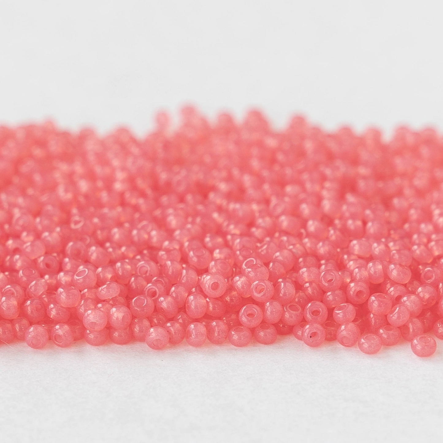 11/0 Seed Beads - Sol Gel Salmon Opal - 24 gram Tube