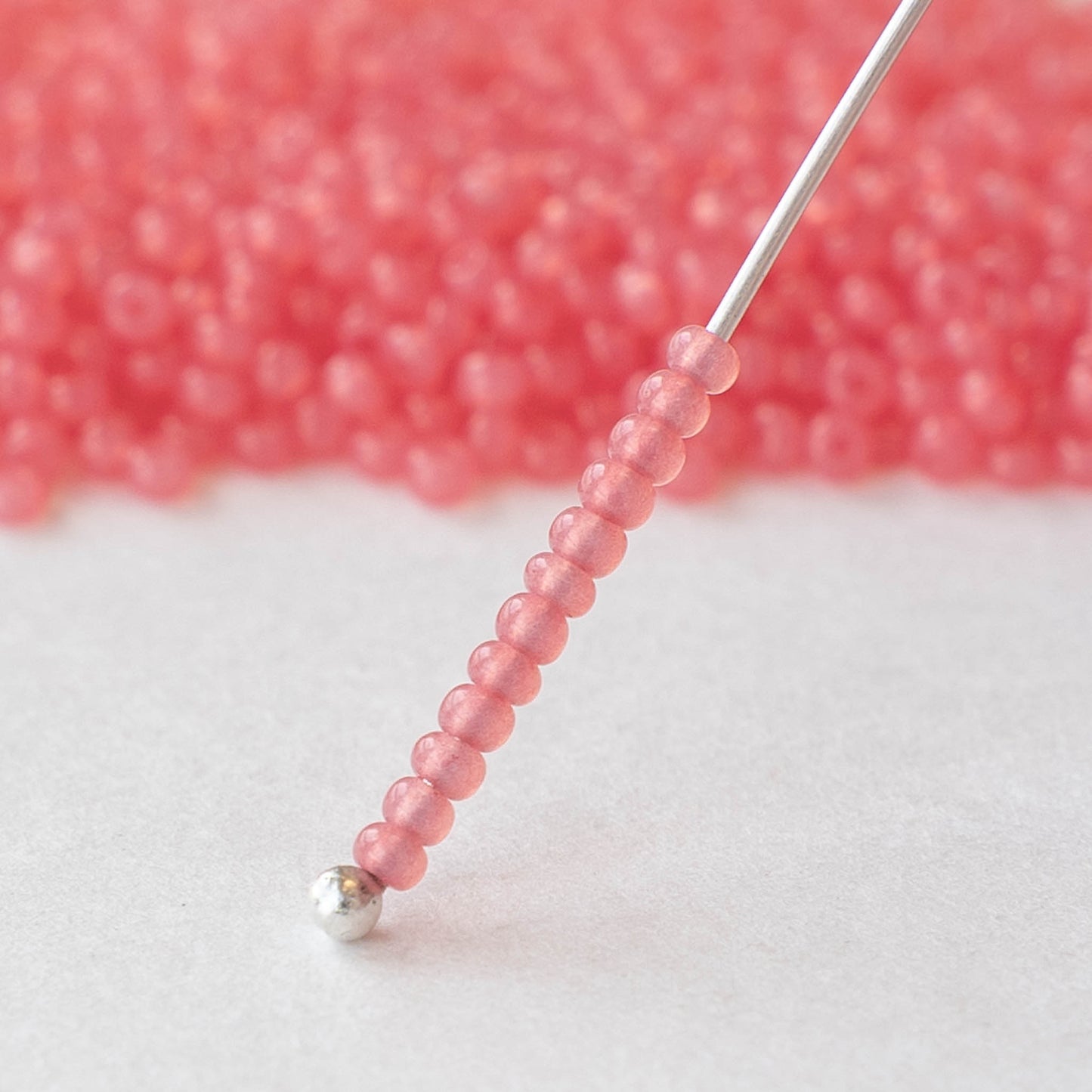 11/0 Seed Beads - Sol Gel Salmon Opal - 24 gram Tube