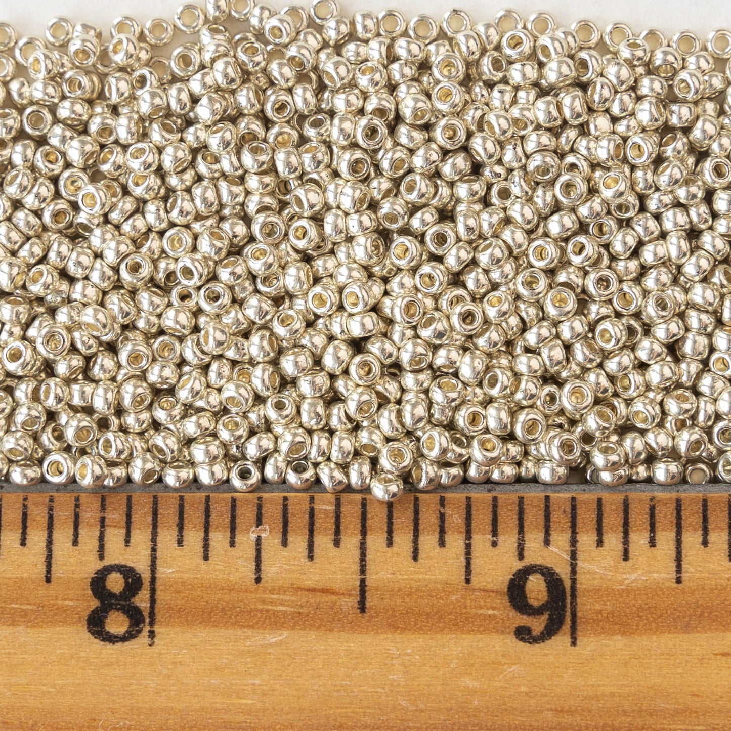 11/0 Seed Beads - Silver Metallic - 24 gram Tube