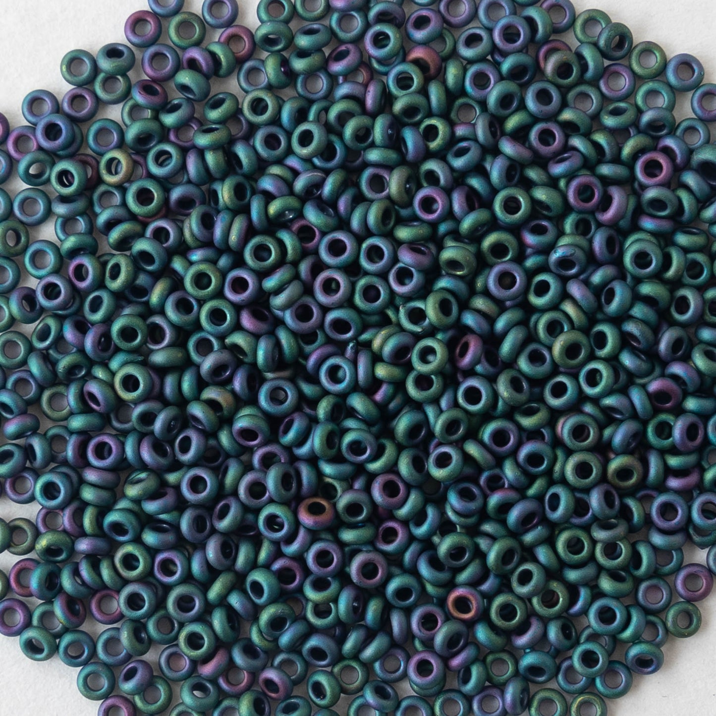 Toho CUBE Seed Beads 4mm MATTE IRIS BROWN 2.5 Tube
