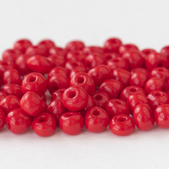 Load image into Gallery viewer, 2/0 Seed Beads - Opaque Red - 25 grams
