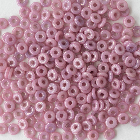 4mm O-Ring Beads - Opaque Pink - 10 grams