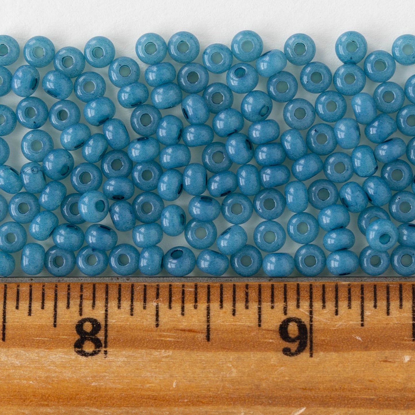 Size 6/0 Glass Seed Beads - African Opal Solgel - 20 grams