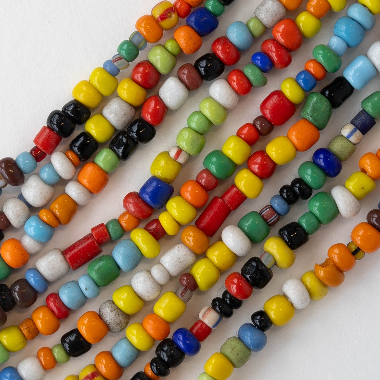 Mixed Colors Seed Beads - 34 Inch Strand