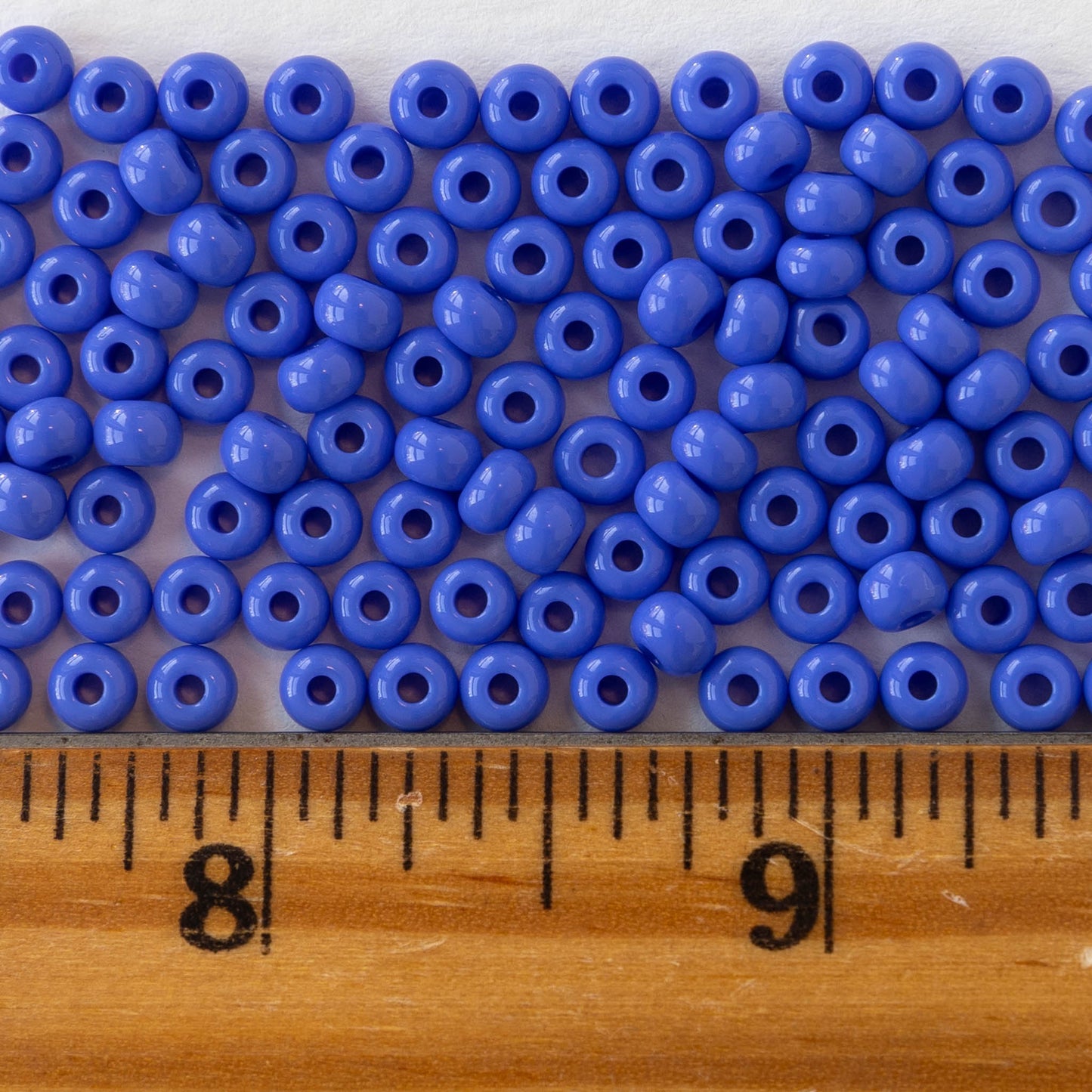 Size 6 Seed Beads - Dark Periwinkle Blue - Choose Amount