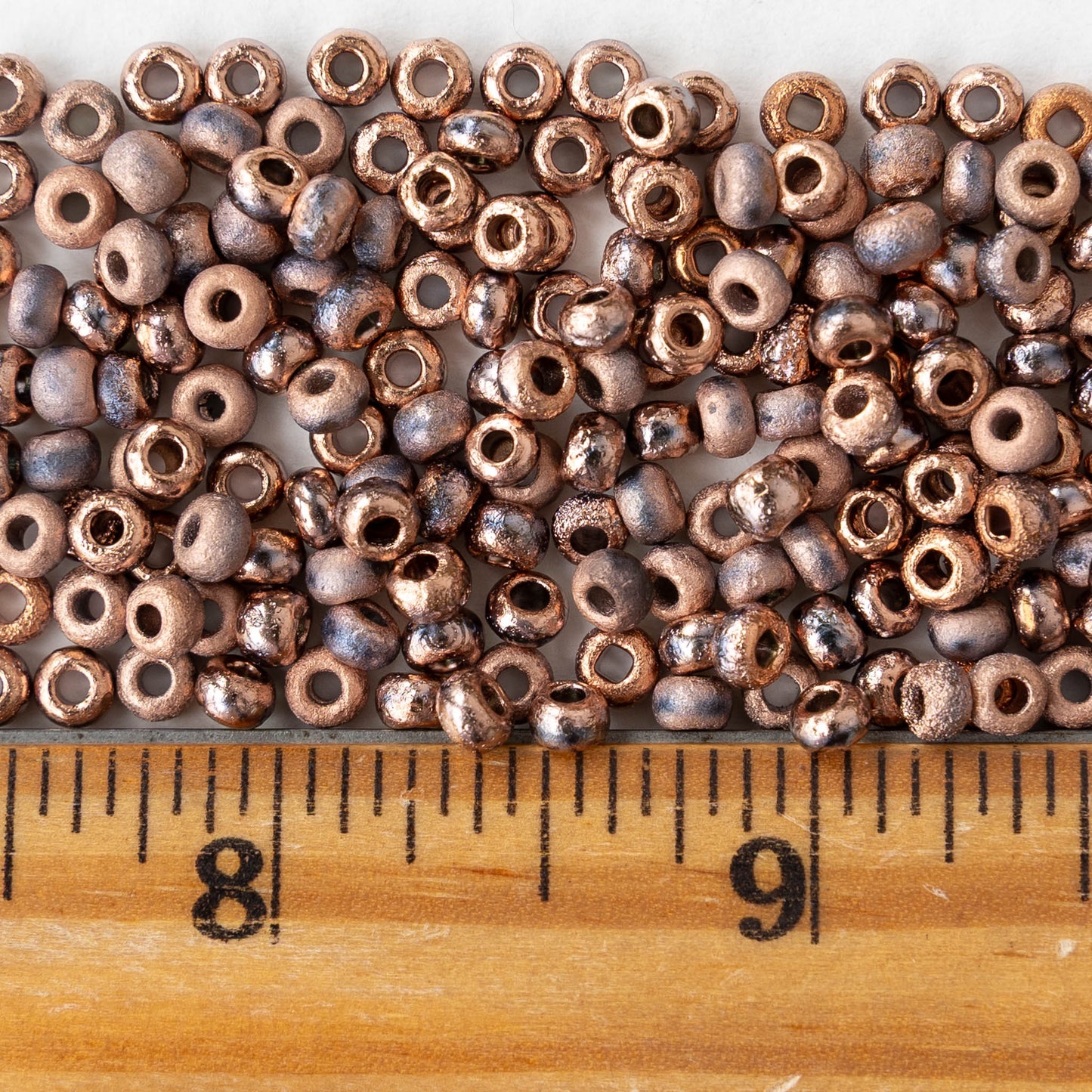 Size 6/0 Glass Seed Beads - Etched Crystal Capri Gold - 10 grams ~180 beads