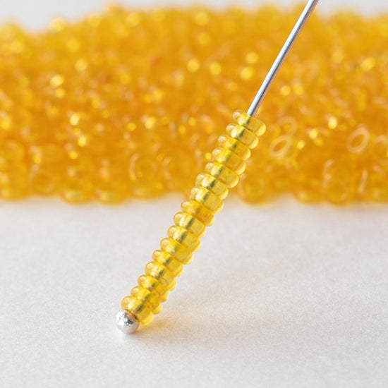 3mm O-Ring Beads - Yellow - 5 grams