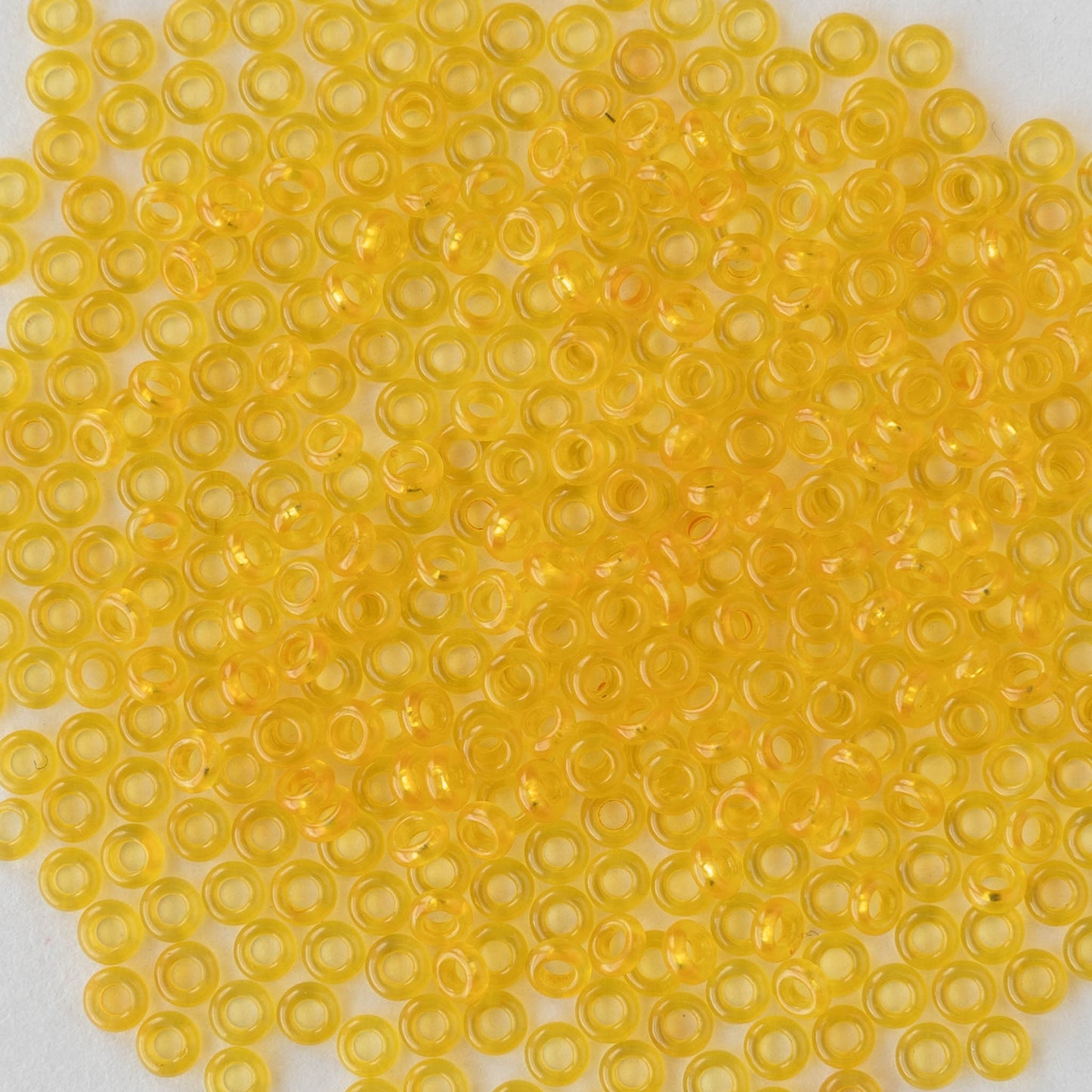 3mm O-Ring Beads - Yellow - 5 grams