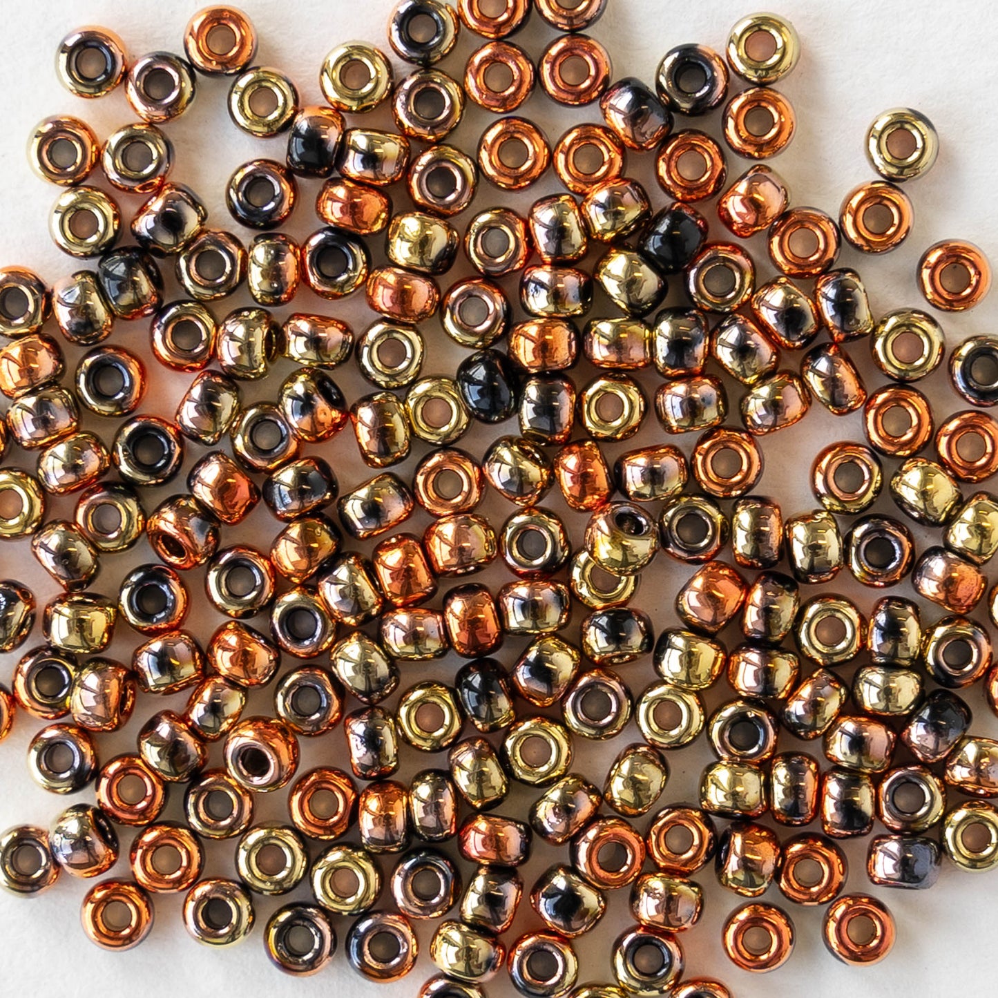 8/0 Seed Beads - Metallic Mix - 22 grams