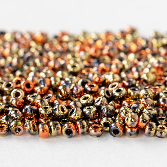 8/0 Seed Beads - Metallic Mix - 22 grams