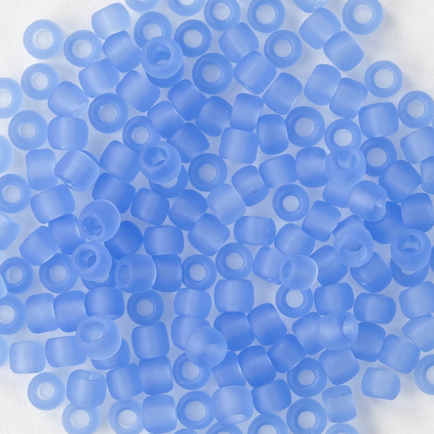 Size 8/0 Glass Seed Beads - Sapphire Matte - 20 grams