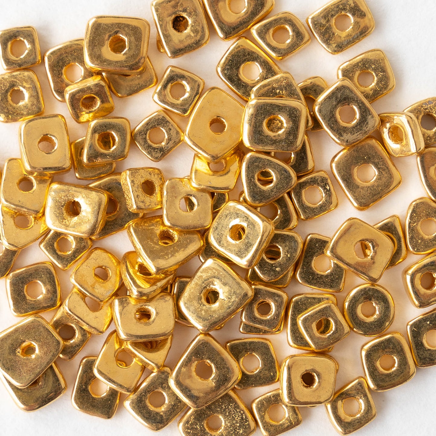 4-5mm - 24K Gold Assorted Chip Disk Beads - 2 grams