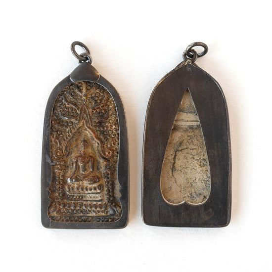 56mm Sitting Buddha Amulet - 1 piece